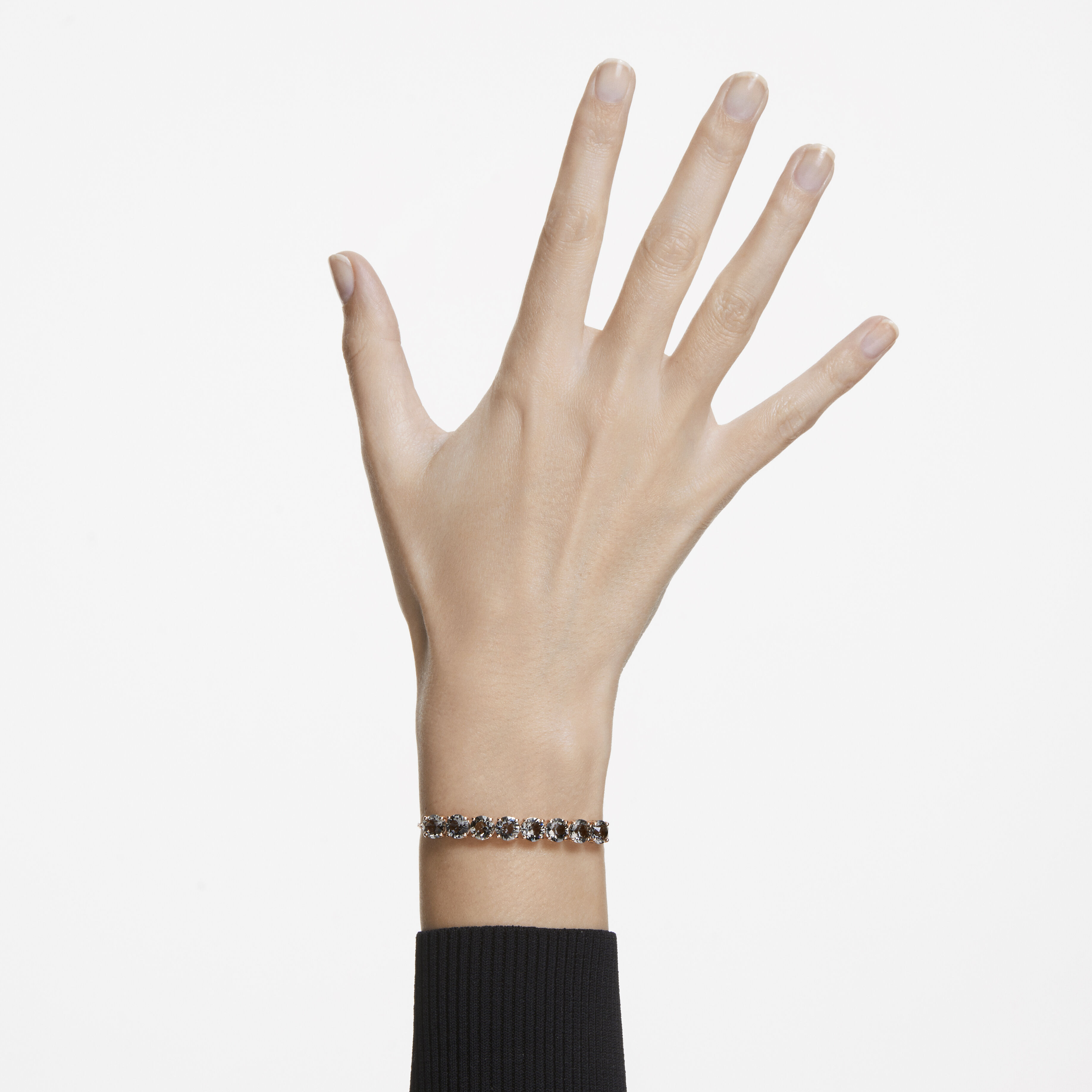 Exalta bracelet Black Rose gold tone plated