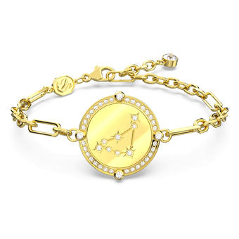 swarovski zodiac bracelet  capricorn  gold tone  gold tone plated