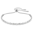 swarovski matrix tennis bracelet mixed round cuts white rhodium plated