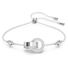 swarovski hollow bracelet white rhodium plated