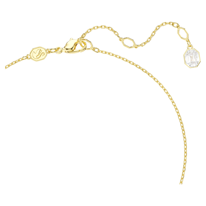 swarovski idyllia pendant  crystal pearl  mixed cuts  flower  multicolored  gold tone plated
