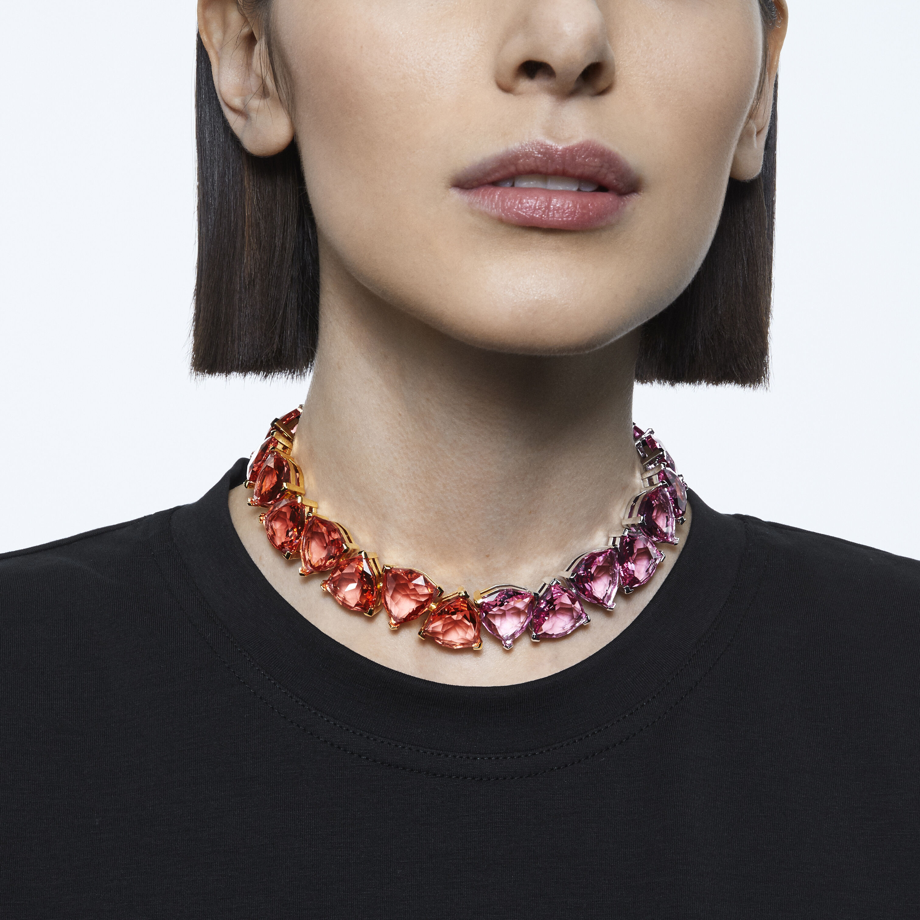 Buy Swarovski Millenia necklace Triangle Multicolored Mixed