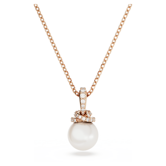 swarovski originally pendant white rose gold tone plated