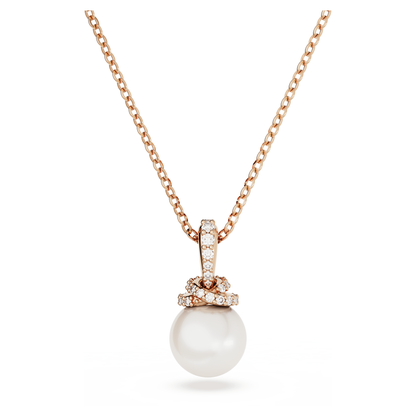 swarovski originally pendant  white  rose gold tone plated
