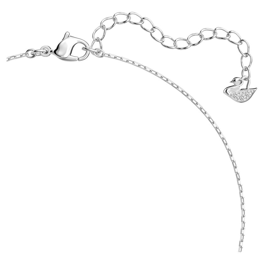 swarovski mesmera necklace  heart  white  rhodium plated