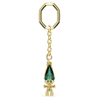 swarovski good luck trolls key ring troll green gold tone plated