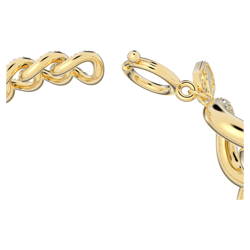 swarovski dextera bracelet  pav  crystal  gold tone plated