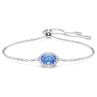swarovski una angelic bracelet oval cut blue rhodium plated