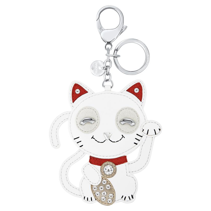 Cat Bag Charm, Multi colored, Stainless steel