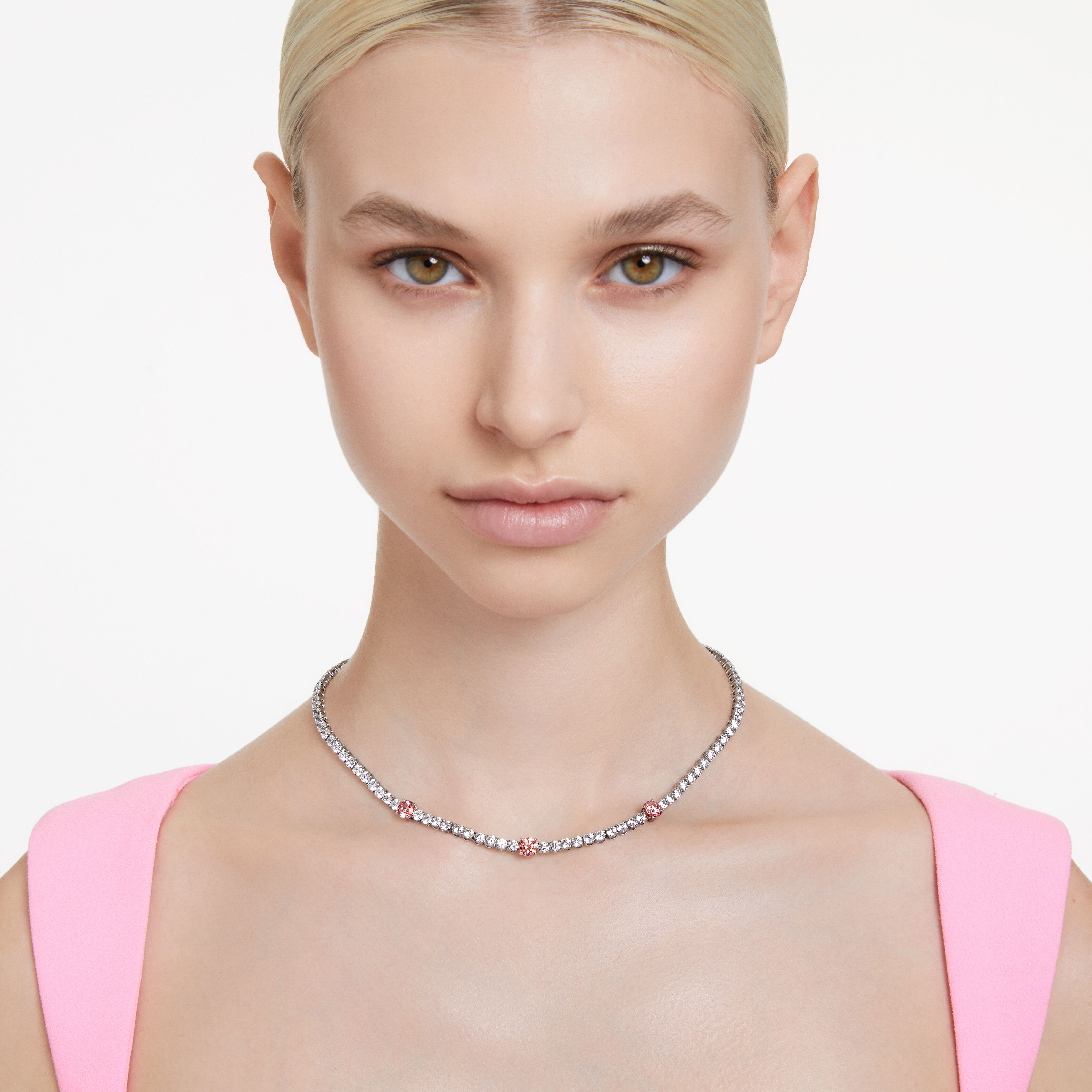 Swarovski sales pink necklace