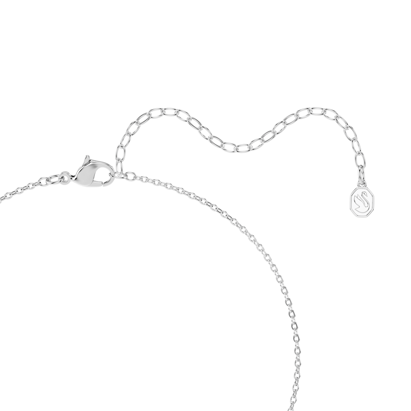 swarovski una angelic set  set  2   round cut  green  rhodium plated