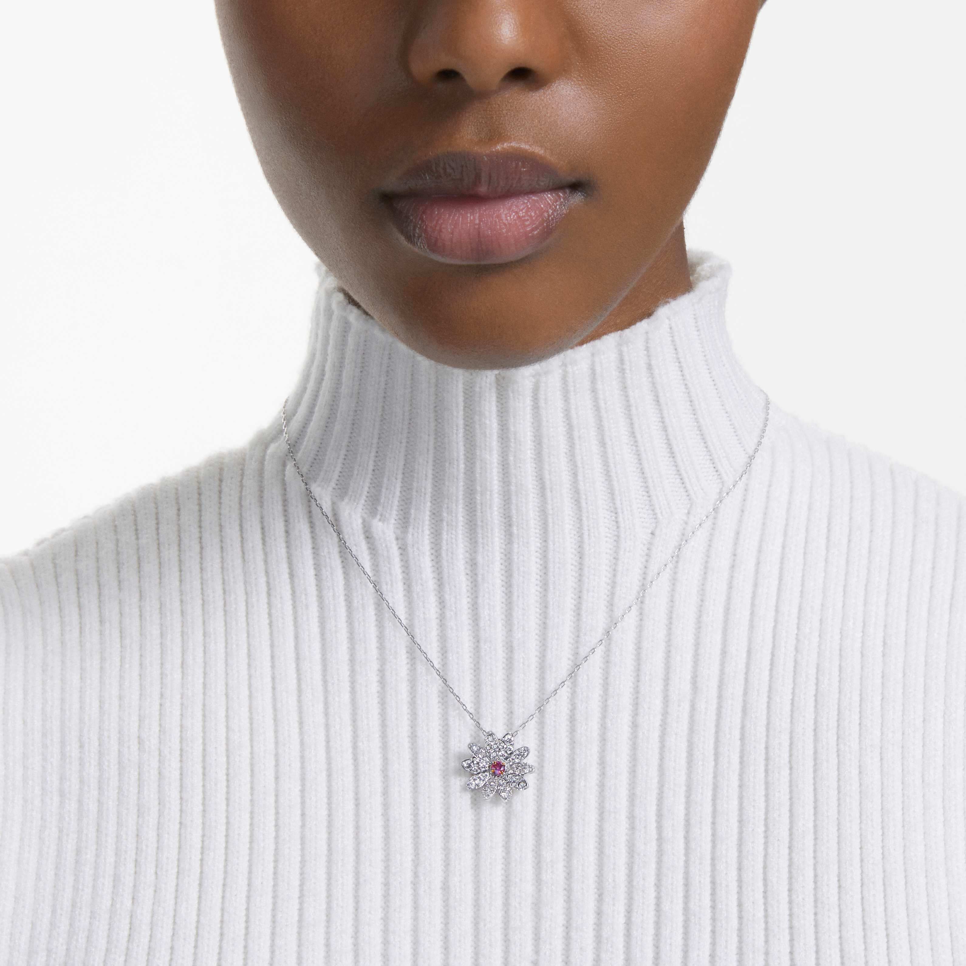 Buy Swarovski Eternal Flower pendant, Flower, Pink, Mixed metal finish