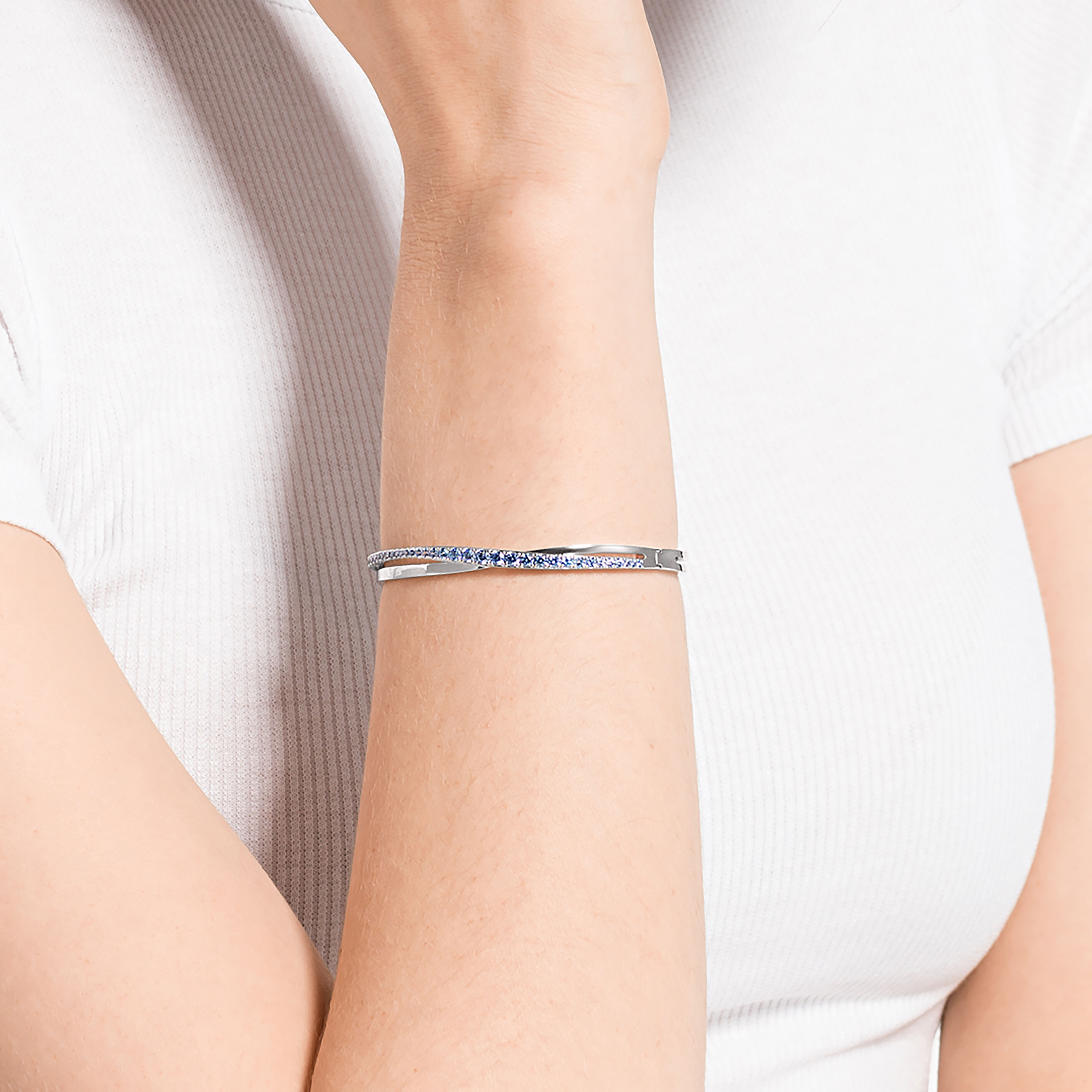 Swarovski twist hot sale rows bracelet