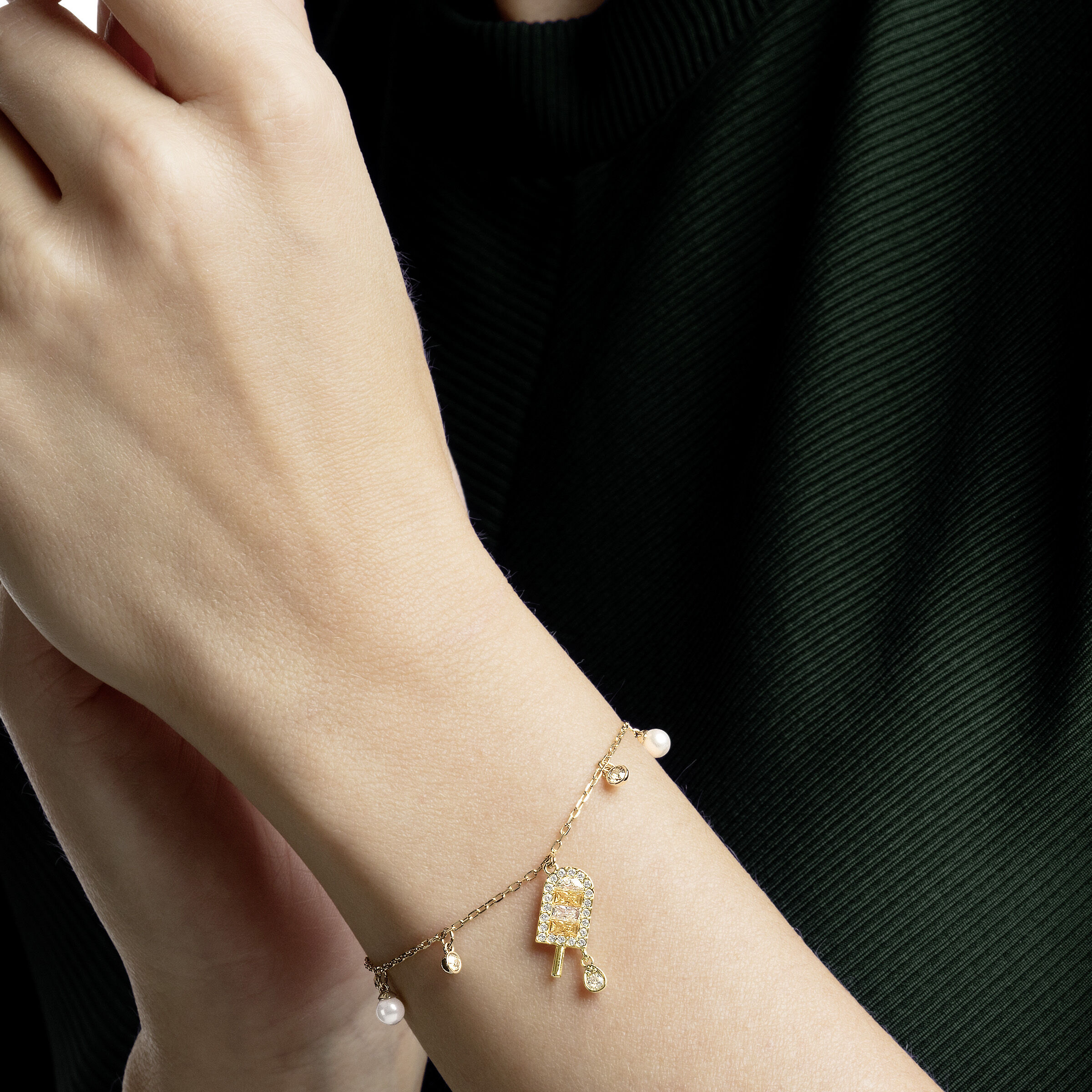 Swarovski ice outlet cream bracelet