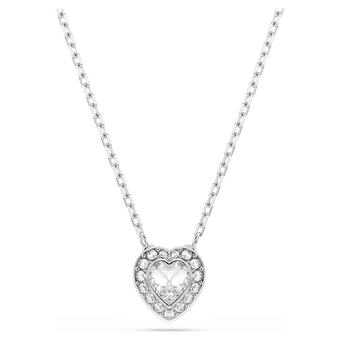 ariana grande x swarovski pendant mixed cuts heart white rhodium plated
