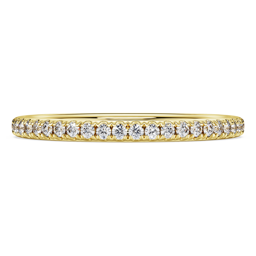 swarovski eternity band ring  lab grown diamonds 0 2 ct tw  round shape  18k yellow gold