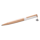 Crystalline Evil Eye Ballpoint Pen, White, Rose-gold tone plated