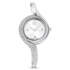 swarovski dextera asymmetric watch swiss made metal bracelet silver tone stainless steel