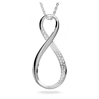 swarovski exist pendant  infinity  white  rhodium plated