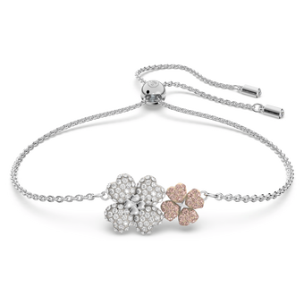 swarovski latisha bracelet flower multicolored rhodium plated