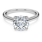 swarovski eternity solitaire ring  laboratory grown diamonds 2 ct tw  round cut  18k white gold