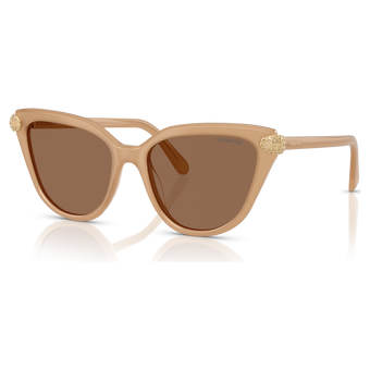 swarovski sunglasses cat eye shape beige