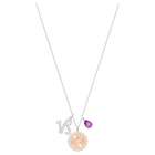swarovski zodiac pendant capricorn small purple rhodium plated