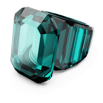 swarovski lucent cocktail ring green
