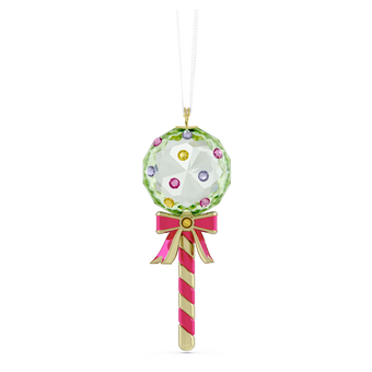 swarovski holiday cheers dulcis lollipop ornament  green