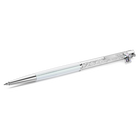 swarovski crystalline ballpoint pen  white lacquered  chrome plated