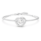 swarovski generation bangle white rhodium plated