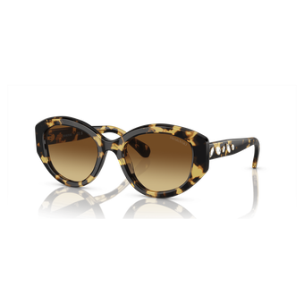 swarovski sunglasses  cat eye shape  sk6008el  brown