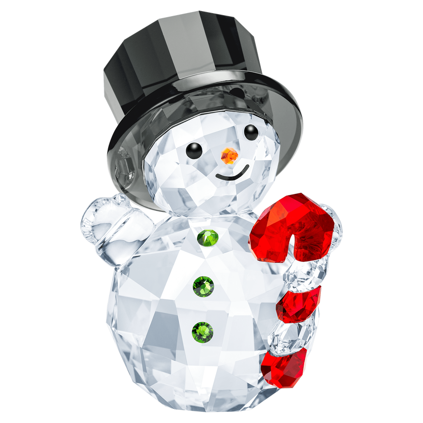 swarovski joyful snowman with candy cane