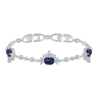 Palace Bracelet, White, Rhodium plated