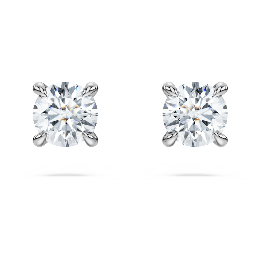 swarovski eternity stud earrings  lab grown diamonds 0 52 ct tw  round shape  sterling silver
