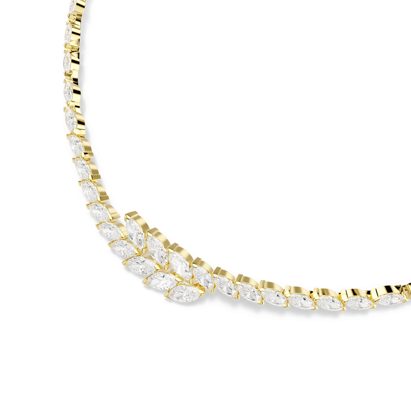 swarovski mesmera set  set  2   marquise cut  white  18k gold finish
