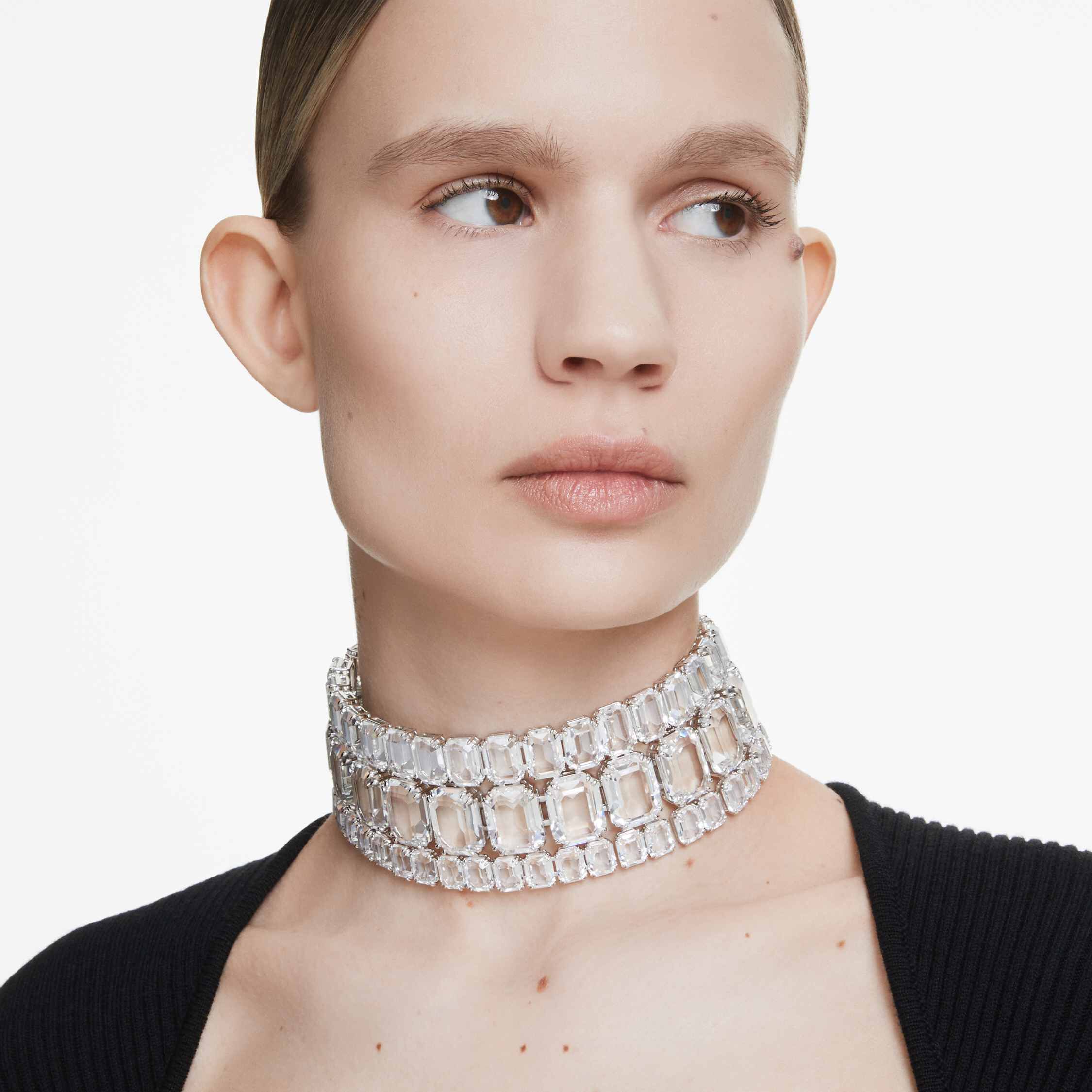 Buy Swarovski Millenia choker Octagon cut White Rhodium plated