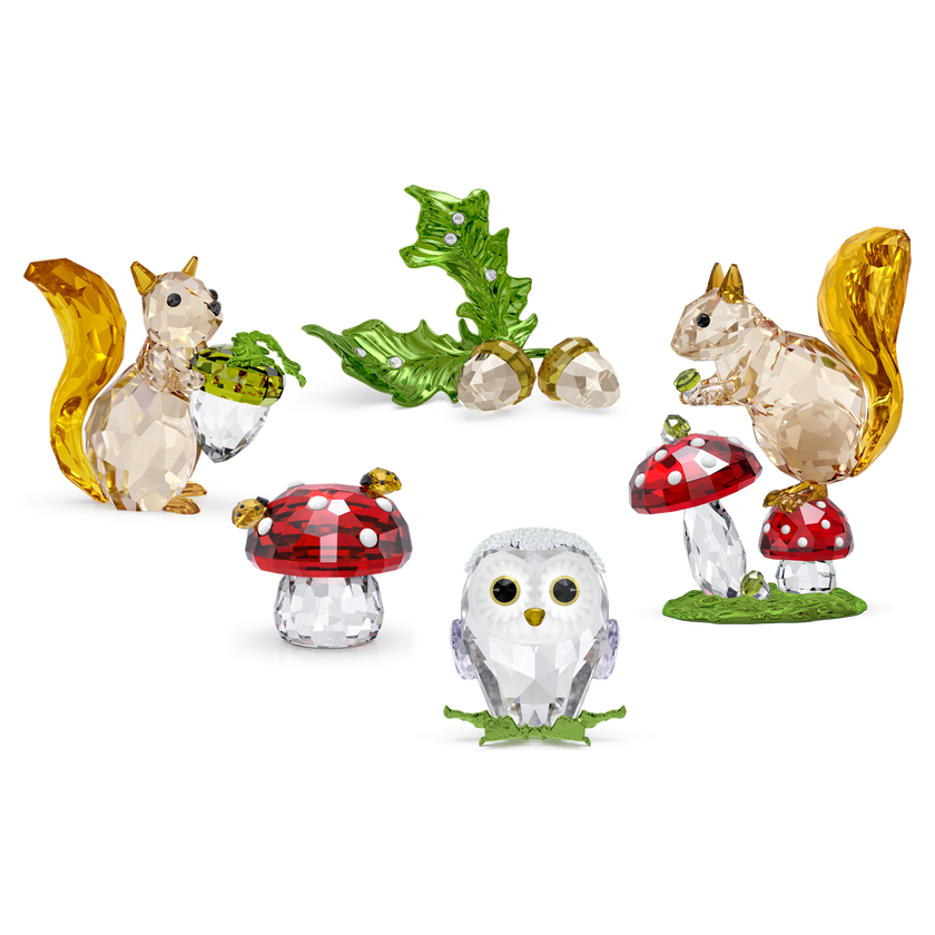 swarovski idyllia squirrel and acorn