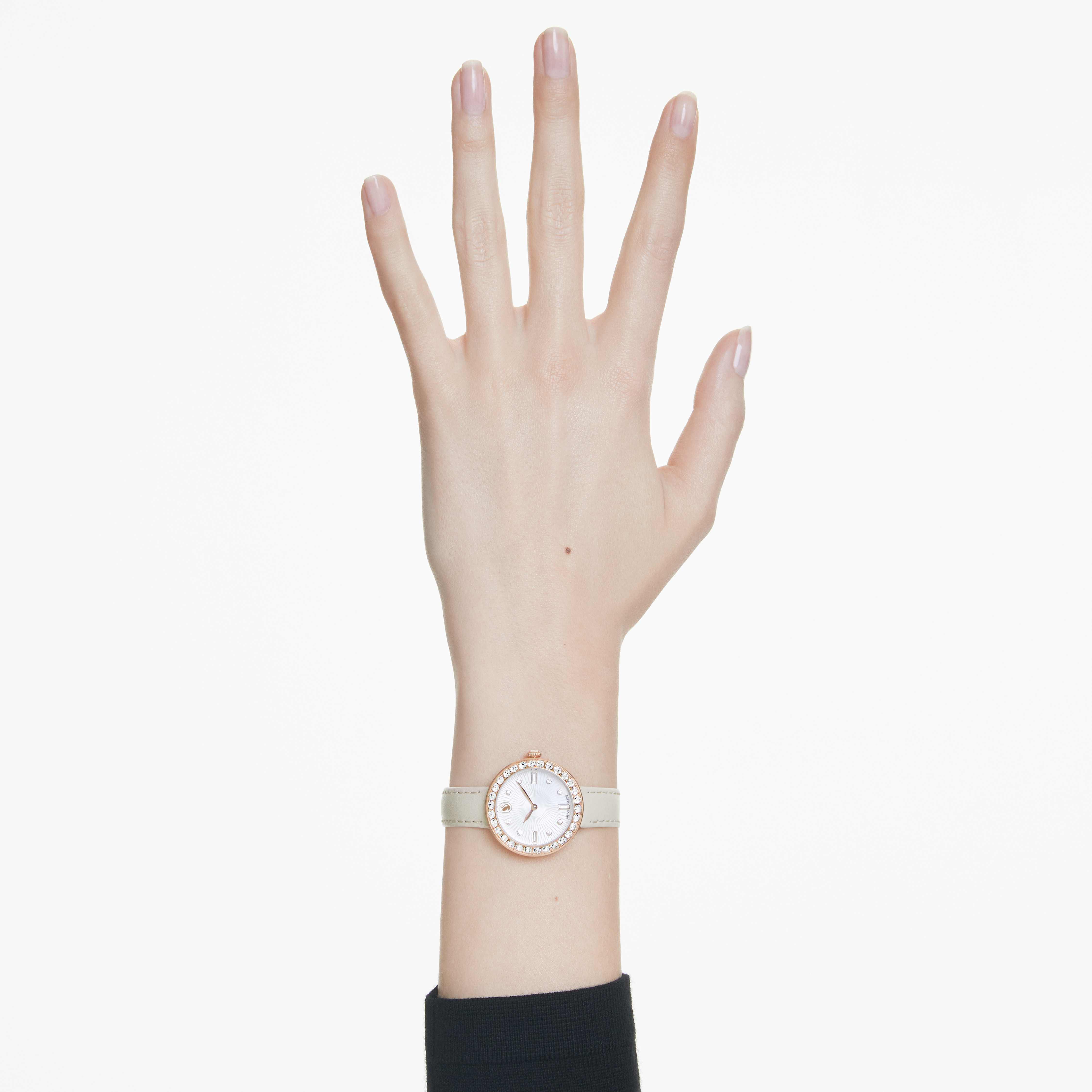 Buy Swarovski Certa watch Swiss Made Leather strap Pink Rose gold tone finish