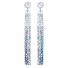 Ocean View Clip Earrings, Multi-colored, Rhodium plating