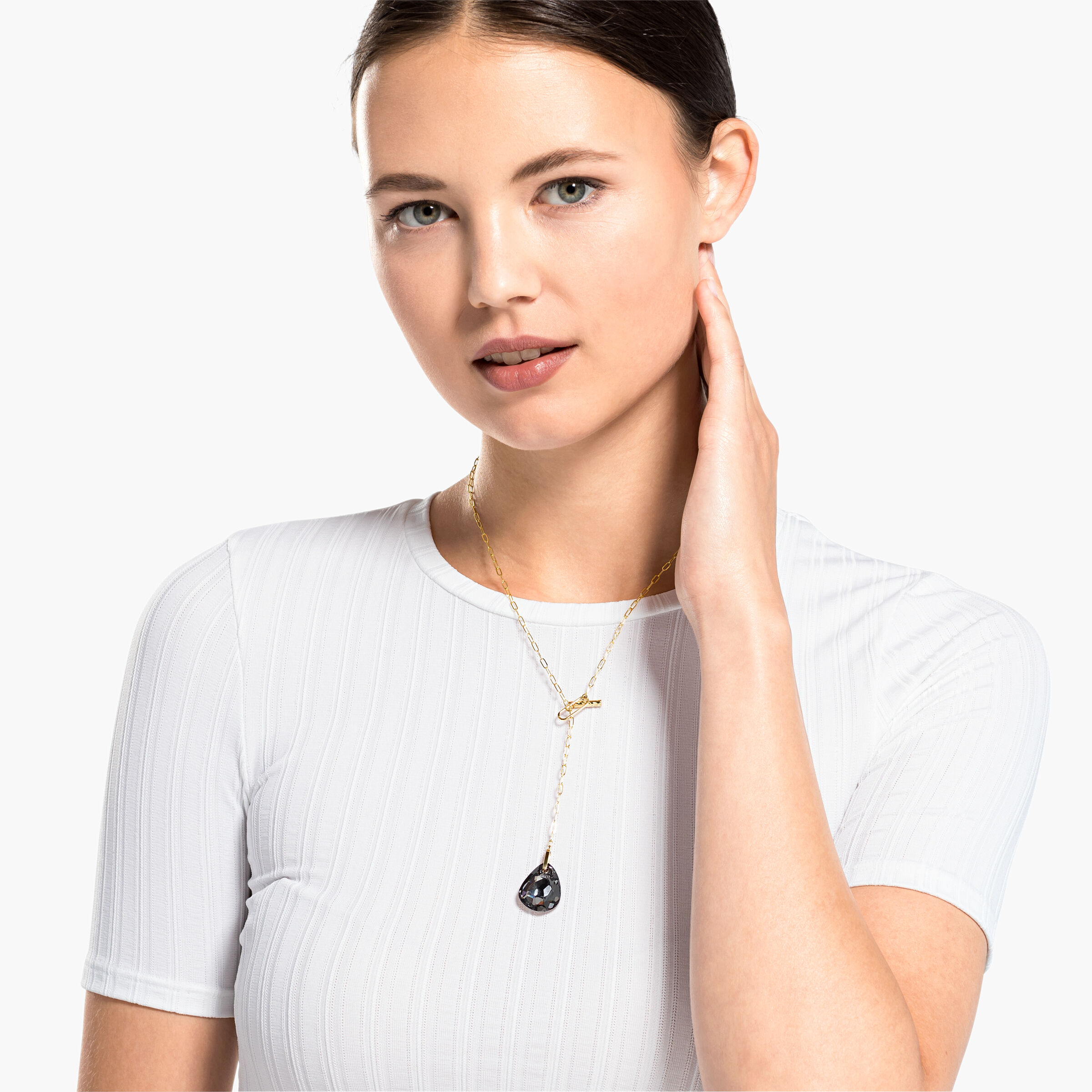 Swarovski bar clearance necklace