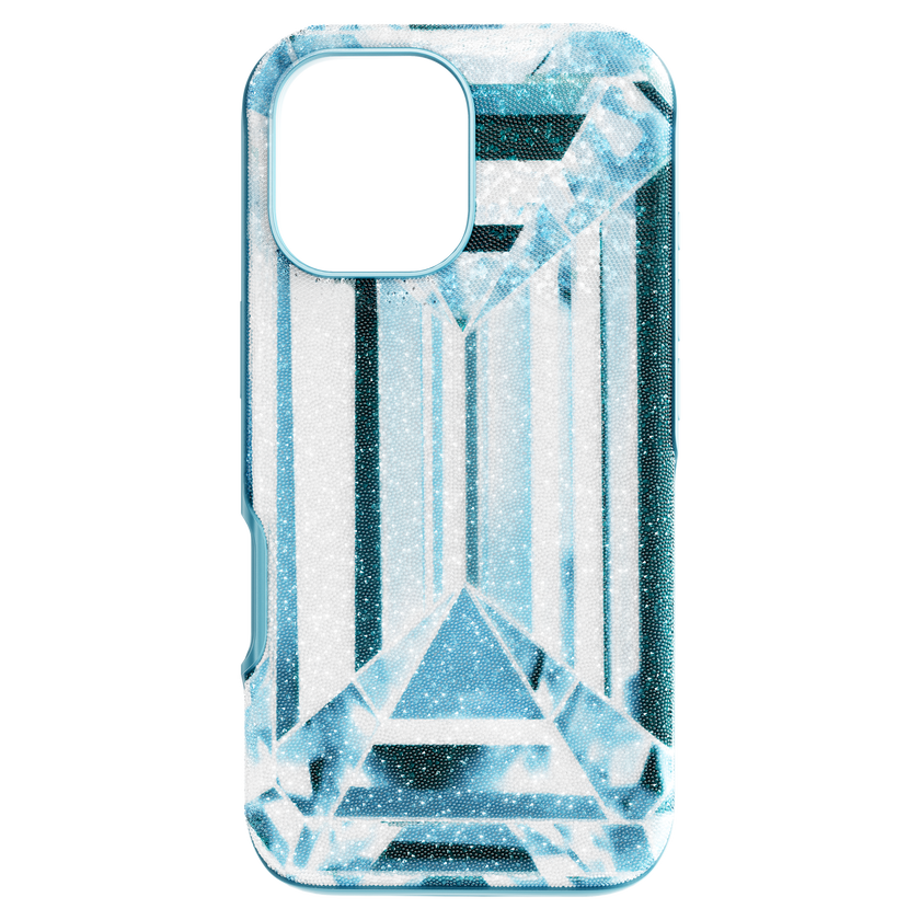 swarovski high smartphone case  crystal effect  iphone  17  blue