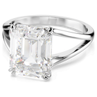 swarovski stilla cocktail ring octagon cut white rhodium plated