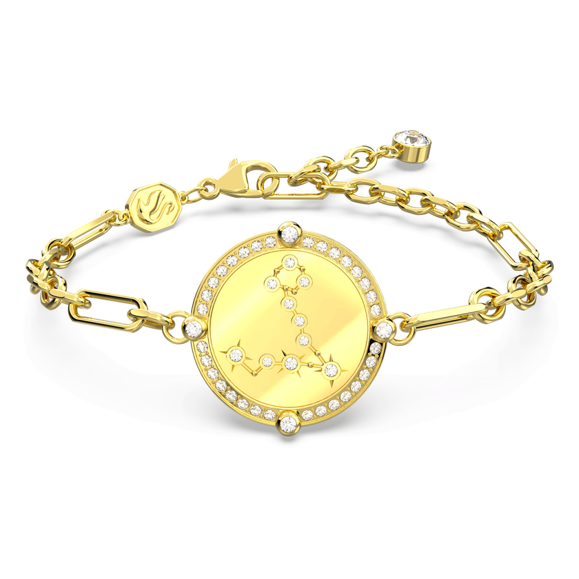 swarovski zodiac bracelet  pisces  gold tone  gold tone plated