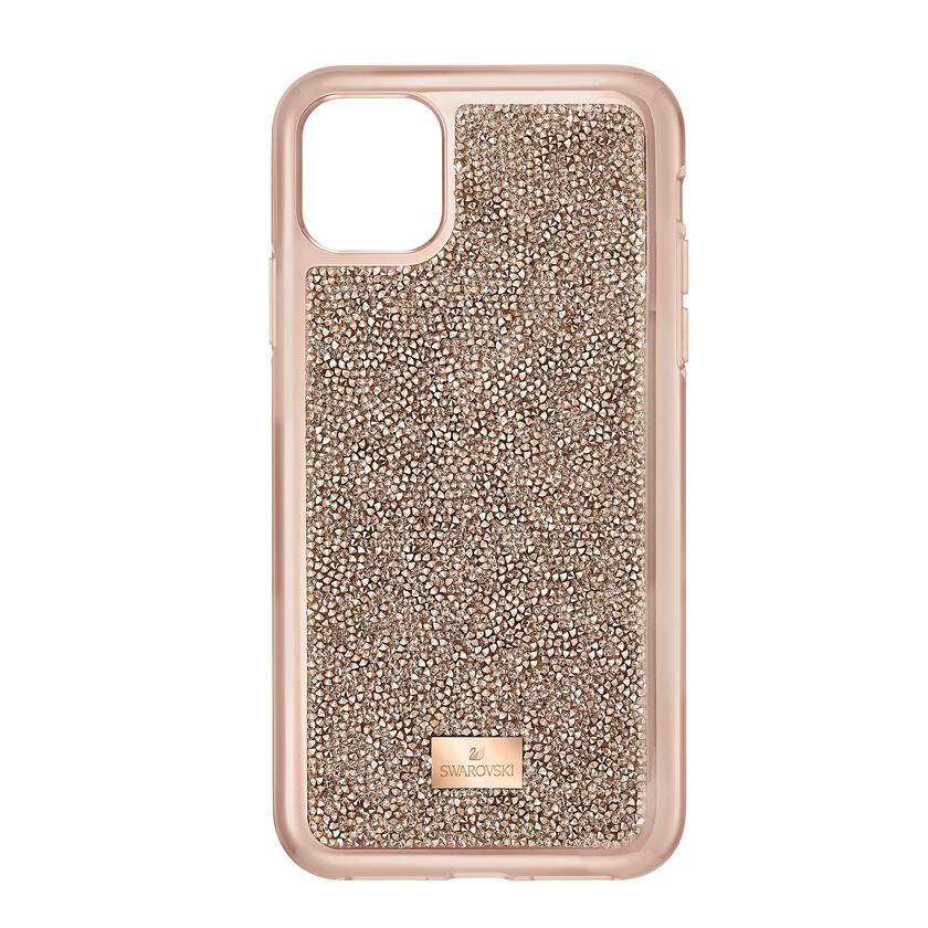 Glam Rock Smartphone Case with Bumper, iPhone® 11 Pro, Rose gold tone