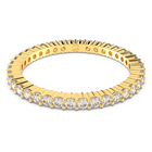 swarovski matrix vittore ring  round cut  white  gold tone finish