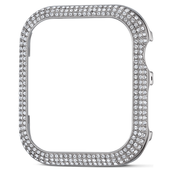 swarovski sparkling case for apple watch series 4 5 40 mm silver tone