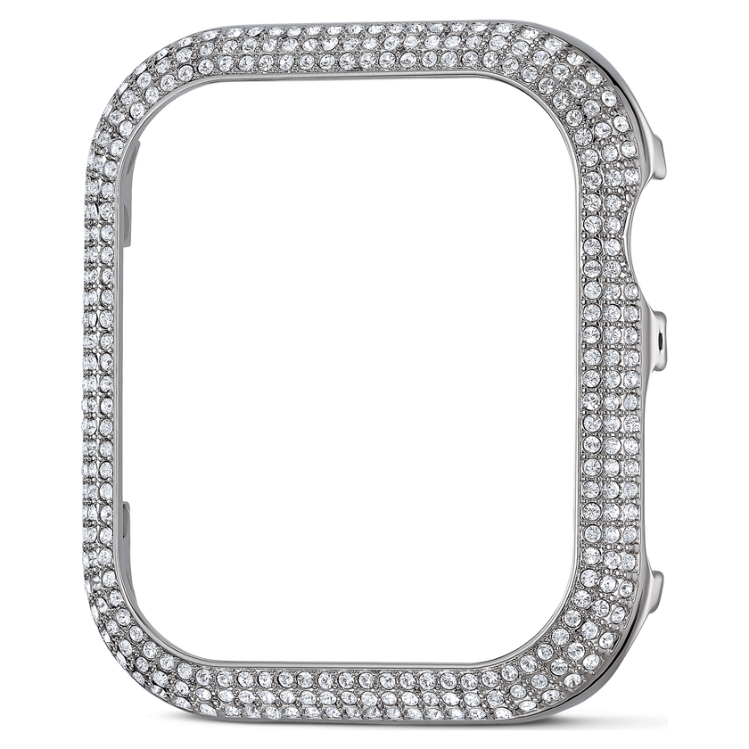 swarovski sparkling case  for apple watch  series 4   5  40 mm  silver tone
