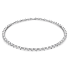 swarovski matrix tennis necklace triangle cut white rhodium plated