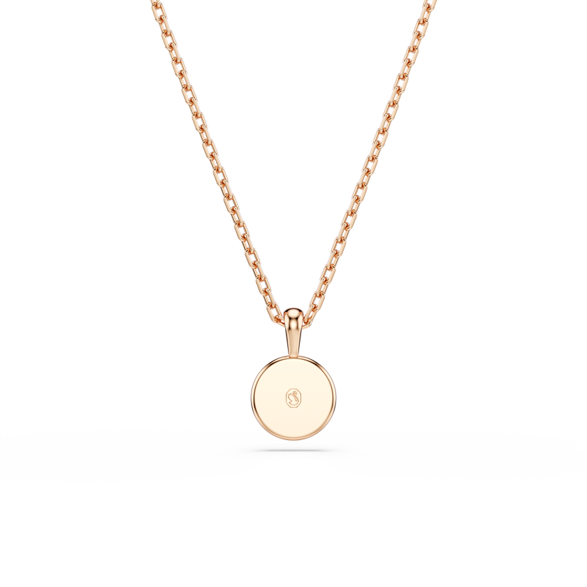 swarovski luckily pendant  pav   eye  blue  rose gold tone plated